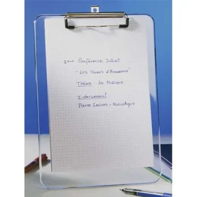 Porte bloc Alba – plastique transparent