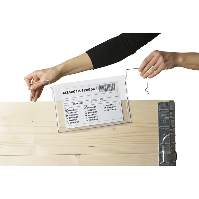 Porte-documents avec crochets en fil