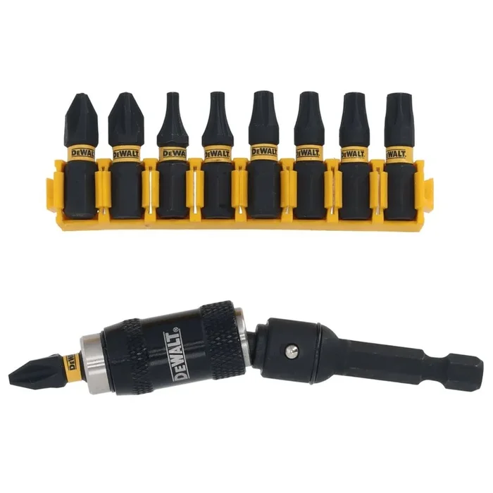 Porte-embouts pivotant à 20° + embouts de vissage impact-torsion – DT70518T-QZ – DEWALT