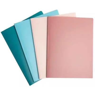 Porte vue A4 Exacompta Skandi en polypro recyclé – 40 pochettes – Coloris assortis