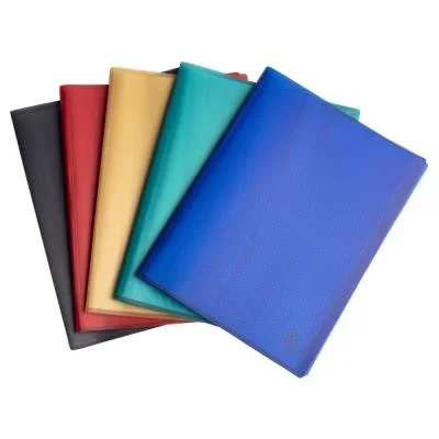 Porte vue A4 Opak en polypro recyclé Exacompta – 80 pochettes – Coloris assortis