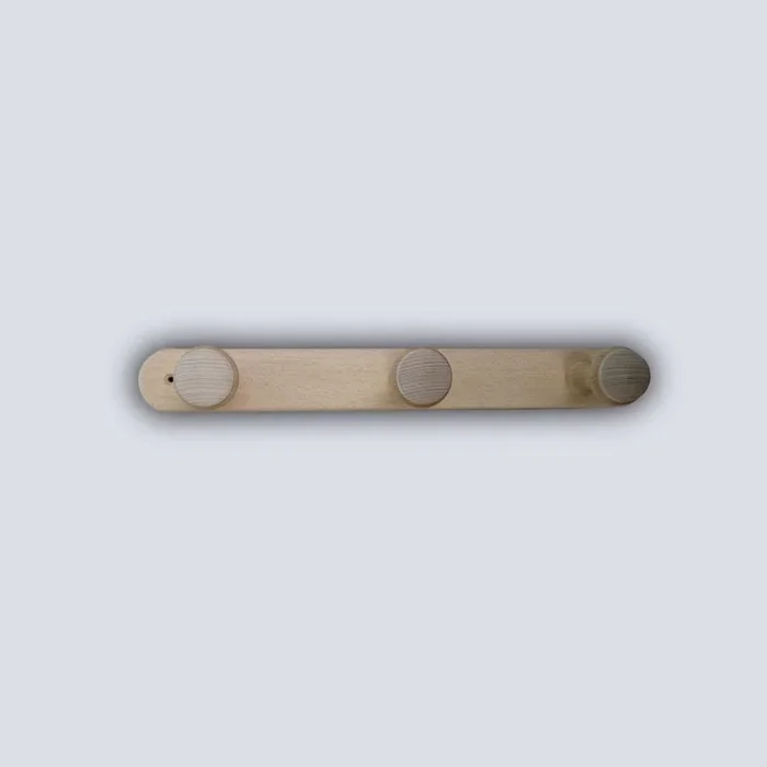 Portemanteau plat 3 têtes hêtre – MOTTEZ – B816V3HE