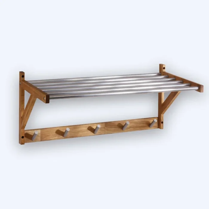 Portemanteaux tablettes en chêne massif – MOTTEZ – B727V