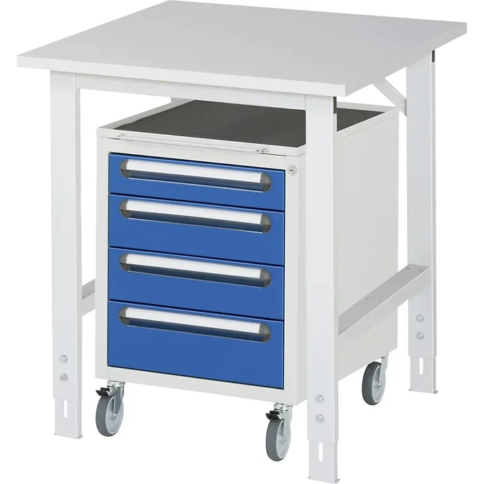 Poste de travail avec armoire à tiroirs