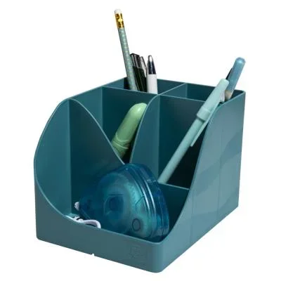 Pot à crayons Exacompta Pen-Wave Skandi 5 compartiments – Bleu pacifique