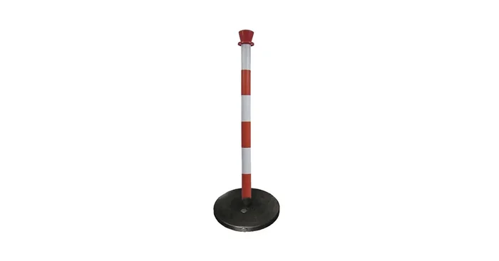Poteau ABS rouge-blanc MW Tools