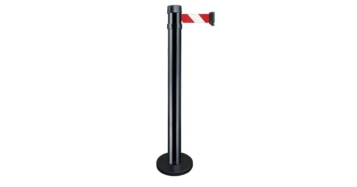Poteau avec ruban rouge/blanc 4,40 m MW Tools