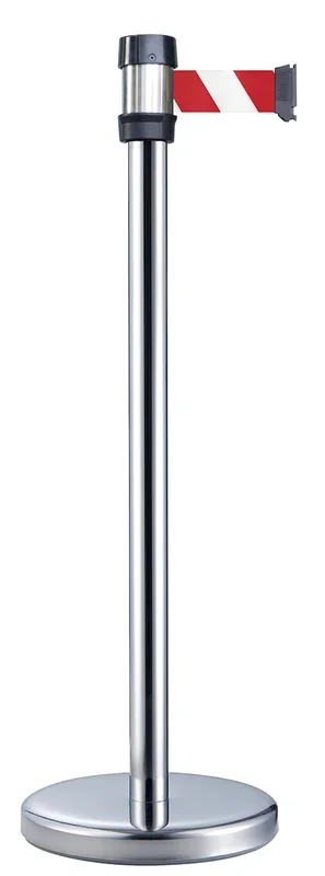 Poteau sangle RS PRO en Acier Argent x Haut. 980mm, Long. 2m