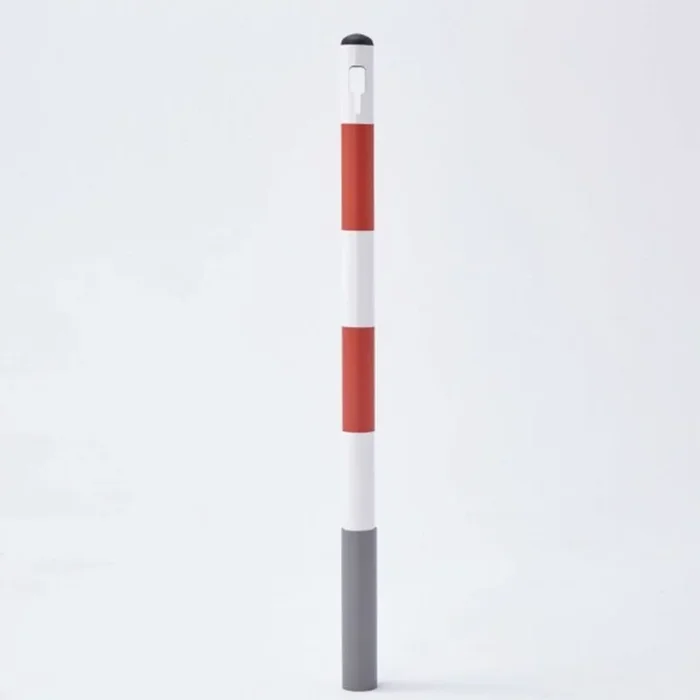 Potelet 100 cm – Blanc / rouge – MOTTEZ – B361CBR