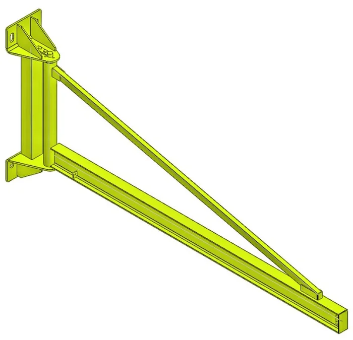 Potence murale portée 2 m cmu 150 kg triangulée rotation 180° LEVAC – 6126AT02