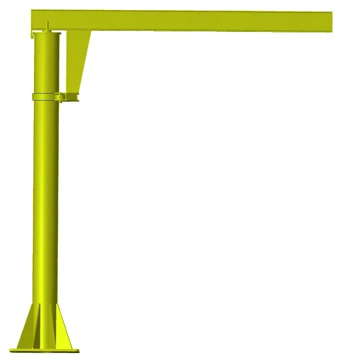 Potence sur fût h.s.f. 3 m cmu 500 kg portée 2 m inversée rotation 360° LEVAC – 6127C02