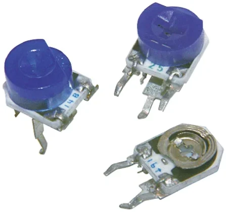 Potentiomètre trimmer TE Connectivity série 416 100Ω Traversant 1 tour Réglage par le dessus