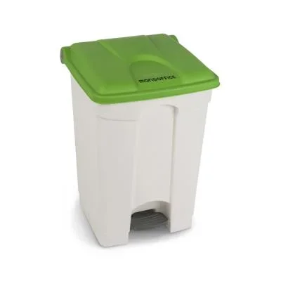 Poubelle à pédale en plastique Mondoffice – 45L – vert