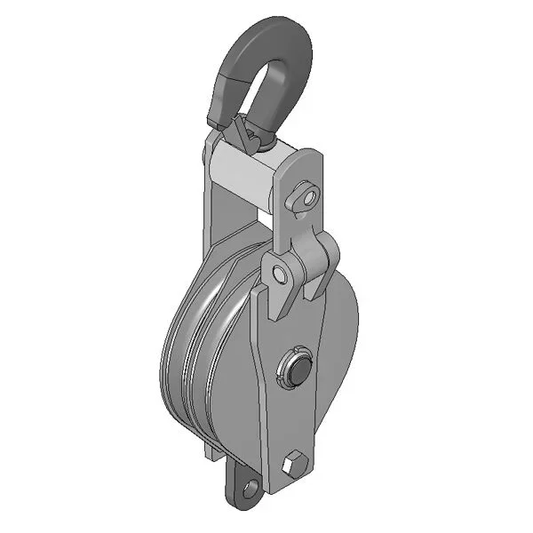 POULIE A CÂBLE OUVRANTE CMU 1 T 2 RÉA D.10085 CÂBLE D.68 MM LEVAC – 7120CBR2