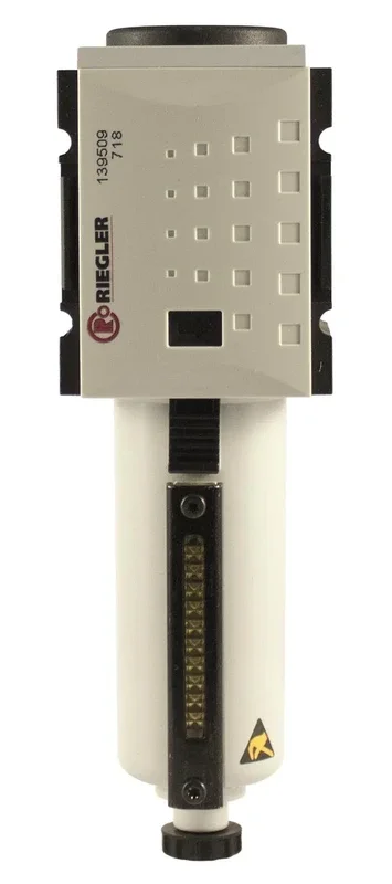 Préfiltre -FUTURA-, revêtement métallique, tube de visualisation, 0,3 µm, BG2, G 1/2, HA