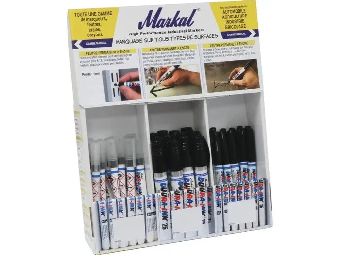 Presentoir 36 feutres permanents dura ink n° 5 MARKAL – 28579