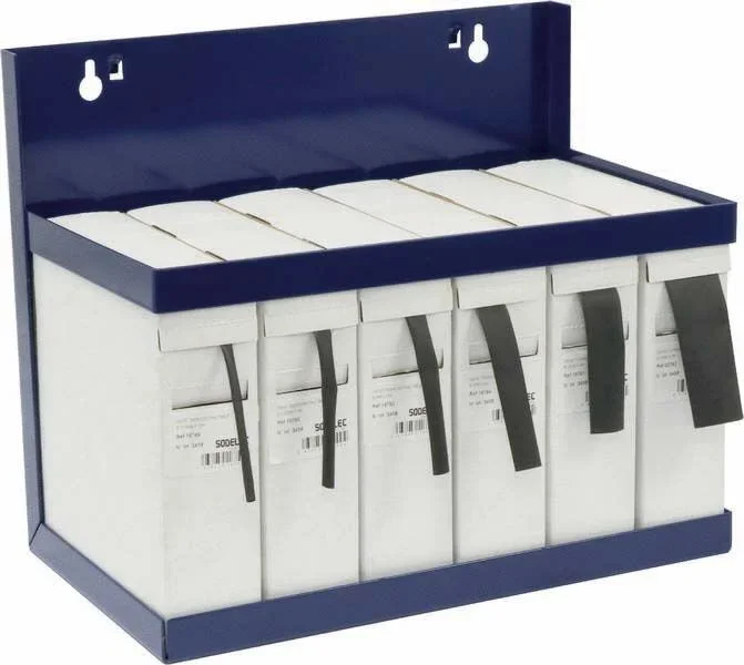 Presentoir 6 boites de gaines thermoretractables retreint 1:2 SODELEC – 02794