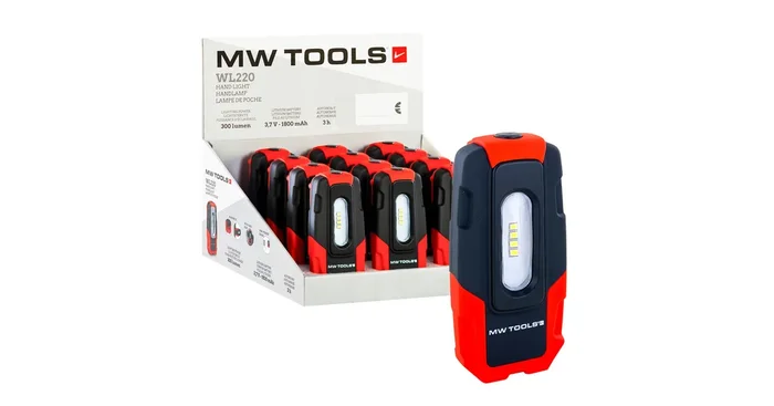 Présentoir avec 12 lampes de poche LED WL220 MW Tools