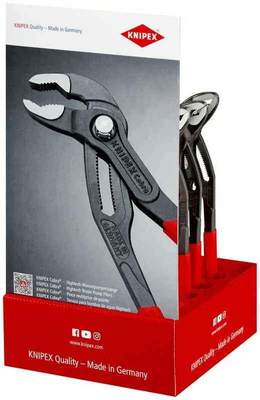 Presentoir comptoir 5 cobra 250 /5 – 300 KNIPEX – 00 18 01 V14