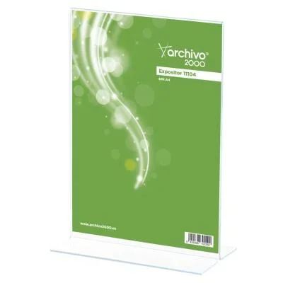 Présentoir de document vertical – double face – format A4 – transparent