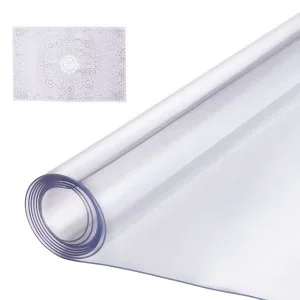 Protection de table en PVC VEVOR 40×60 pouces Protection de bureau en plastique transparent 1,5 mm d’épaisseur