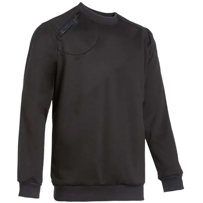 Pull avec col ras-le-coup Leon North Ways couleur noir