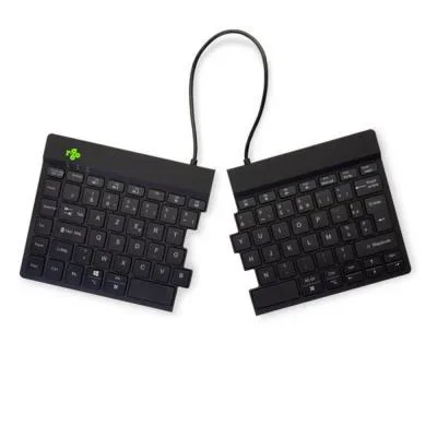 R-go tools clavier ergonomique r-go split break avec logiciel de pause, clavier ergonomique divisé, azerty (fr), bluetooth, noir