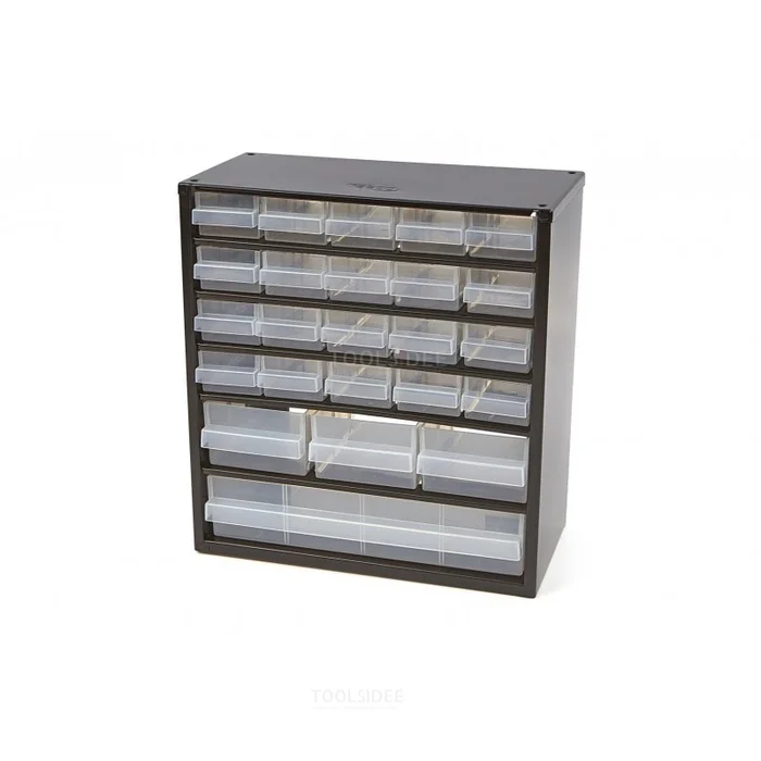 Raaco Rack en métal 24 tiroirs avec 10 séparations