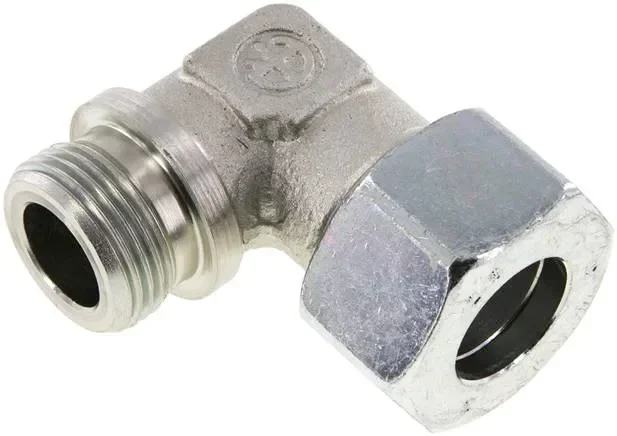 Raccord à bague coupante coudée. G 1&Prime;-25 S (M36x2), acier galvanisé