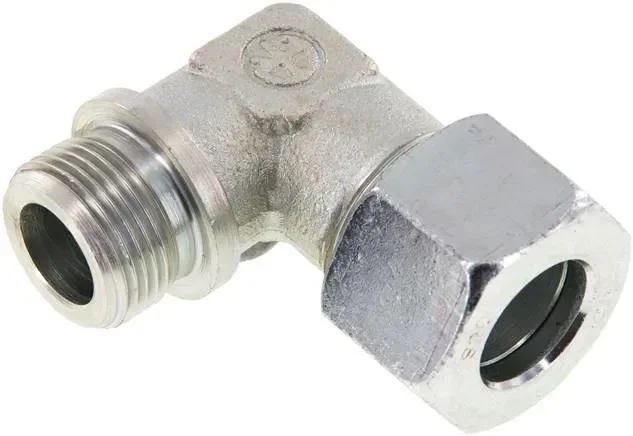 Raccord à bague coupante coudée. G 3/4&Prime;-20 S (M30x2), acier galvanisé