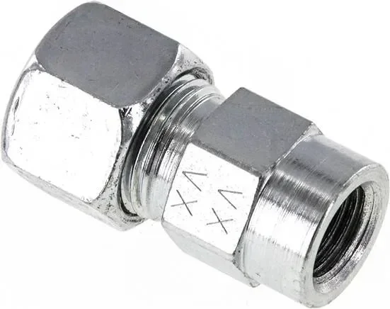 Raccord à bague coupante pour manomètre G 1/4″-12 L (M18x1,5), acier galvanisé