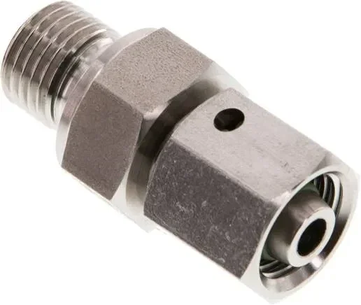 Raccord à bague coupante réglable G 1/4&Prime;-8 L, 1.4571, avec cône d&rsquo;étanchéité et joint torique