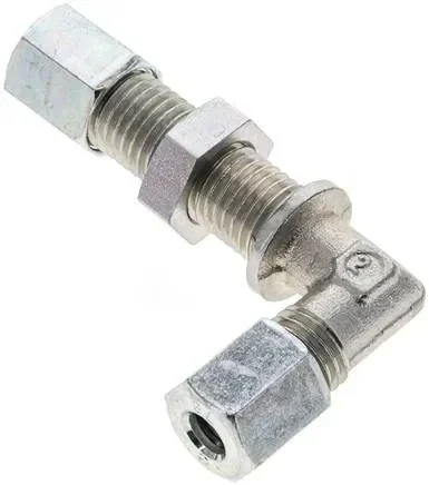Raccord à bague coupante Schott à angle 6 L (M12x1,5), acier galvanisé