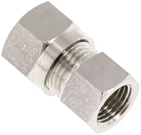 Raccord à visser à bague coupante 10 L (M16x1,5)-G 1/4″, laiton nickelé