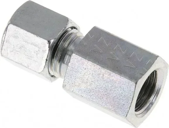 Raccord à visser à bague coupante G 1/4″-8 L (M14x1,5), acier galvanisé