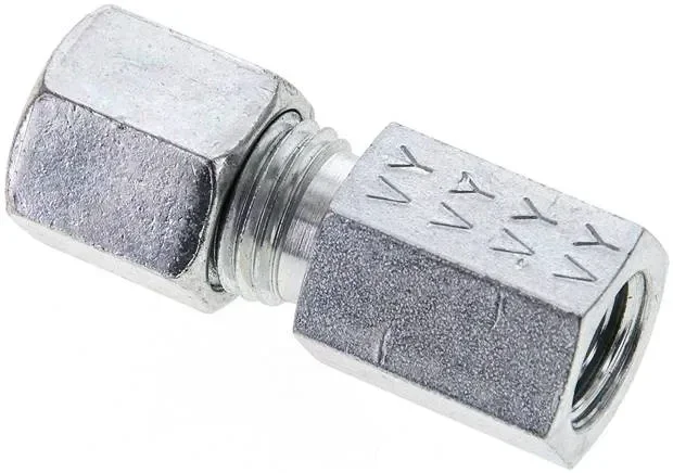 Raccord à visser à bague coupante M 12×1,5-6 S (M14x1,5), acier galvanisé