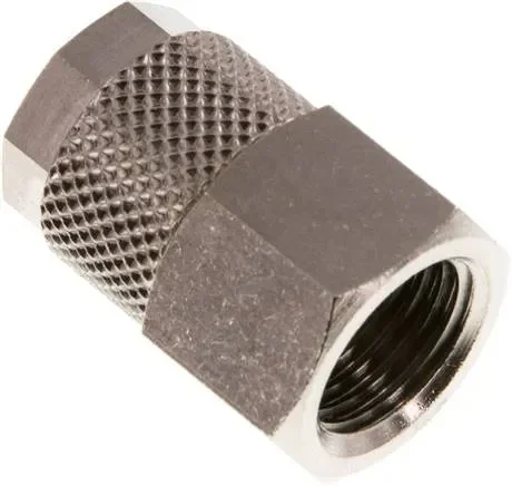 Raccord à visser G 1/4″-10x8mm, laiton nickelé
