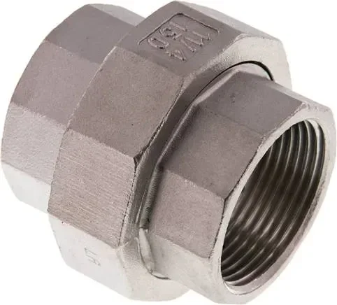 Raccord con. étanche Rp 1-1/4&Prime; (FF),1.4408