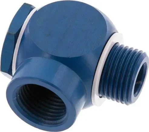 Raccord coudé G 1/2&Prime; AG/IG, aluminium, vis creuse