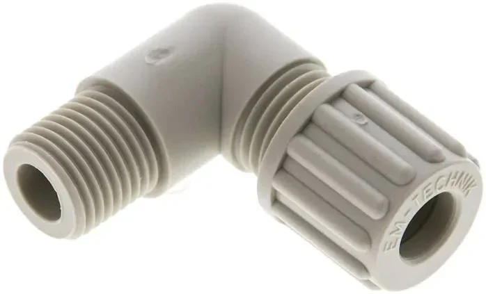 Raccord coudé G 1/4&Prime;-8x6mm, polypropylène