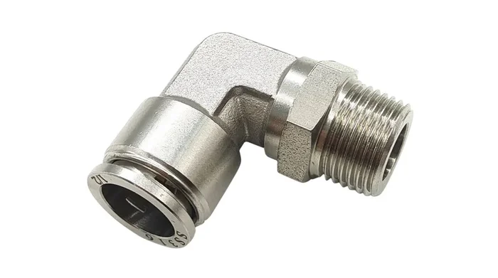 Raccord coudé RND RND 425 vers Enfichable, 8 mm R 1/4 Mâle