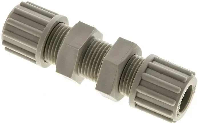 Raccord de cloison 12x9mm, polypropylène