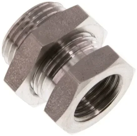 Raccord de cloison G 1/4&Prime;-G 3/8&Prime;, 1.4571