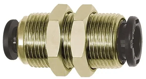 Raccord de cloison/ M 20×1/ Ms nickel. Série -click-clock- /Tuyau-ø 10/12 108751