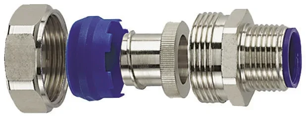 Raccord de gaine HellermannTyton Helaguard LTS-FMC, M20, taille 20mm, en Laiton, PA 6, IP68