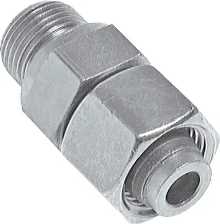 Raccord de réglage à bague coupante M 14×1,5-10 L, acier galvanisé
