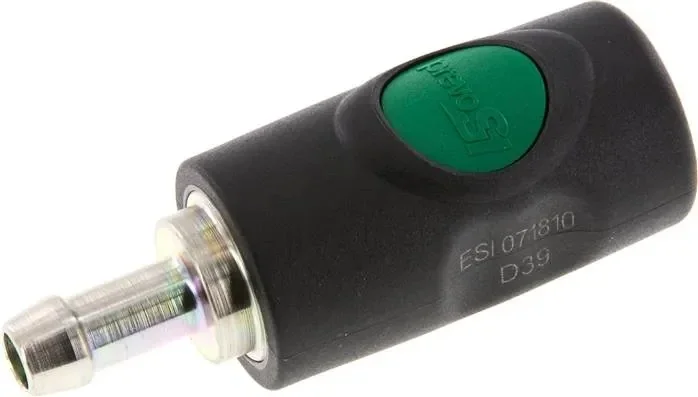 Raccord de sécurité à bouton-poussoir (NW7,2), 10mm de fente, plastique
