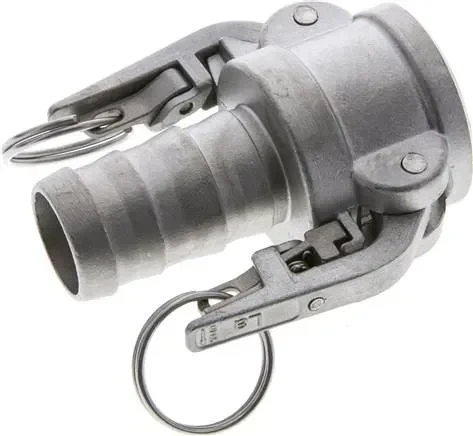 Raccord de sécurité Kamlock (C) 32 (1-1/4&Prime;)mm de tuyau, acier inoxydable (1.4408)