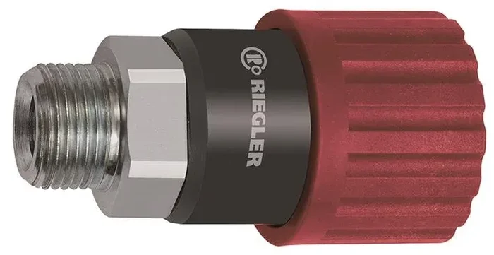 Raccord de sécurité tournant DN 6, ISO 6150 C, acier, G 1/2 M 423.13-DREH
