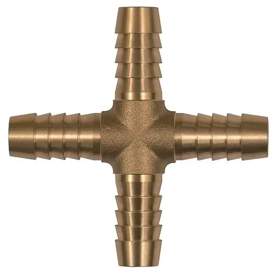 Raccord de tuyau croisé, pour tuyau LW 4 mm, laiton
